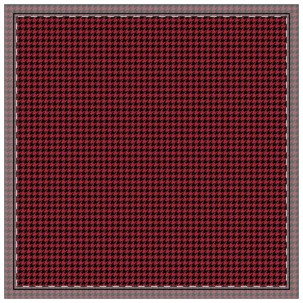 NWT Porter Anna- Red & Black Cotton Napkin 4-set, Houndstooth